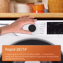 Hotpoint HBD 9681 ANTI STAIN UK washer dryer Freestanding Front-load White - Additional view 6
