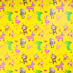 Hallmark Multi-Occasion Reversible Kids' Wrapping Paper - 'Party Animals' - 2m Roll (Birthday, Congratulations, Well Done)