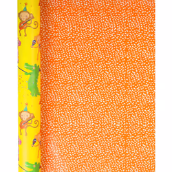 Hallmark Multi-Occasion Reversible Kids' Wrapping Paper - 'Party Animals' - 2m Roll (Birthday, Congratulations, Well Done)