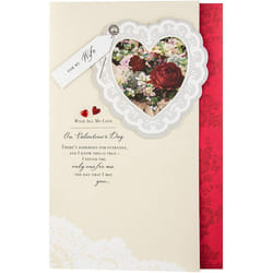 Hallmark Valentine Card for Wife  - 3-fold Traditional Design