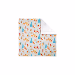 Forever Friends Christmas Wrapping Paper and Gift Tag Bundle - 3 Rolls of Paper in 1 Design with 3 Packs of 5 Gift Tags