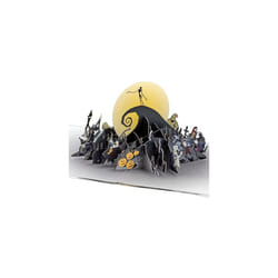 Christmas Card, The Nightmare Before Christmas Card, 3D & Pop Up Card, With Gold Foil Details, Black, Navy