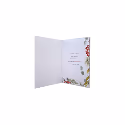 Boxed Christmas Card for Wife - Classic Seasonal Foliage Design
