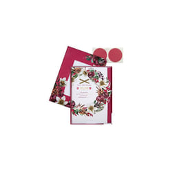 Boxed Christmas Card for Mum - Traditional Wreath and Verse Design