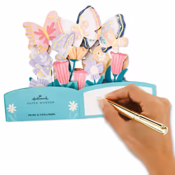 Mothers Day Card - 3D Mini Pop-Up Florals & Butterflies Design