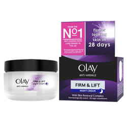 Olay Anti-Wrinkle Firm and Lift Anti-Ageing Moisturiser Night Cream - 50 mlÂ