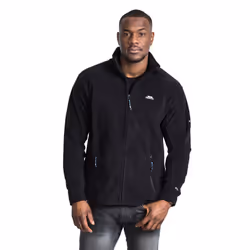 Trespass Mens Bernal Full Zip Fleece Jacket - XS, Black