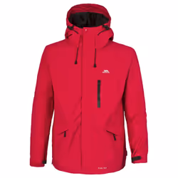 Trespass Mens Corvo Hooded Full Zip Waterproof Jacket/Coat - S, Red