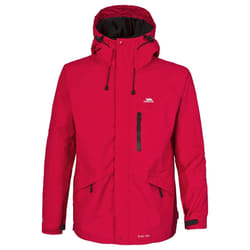 Trespass Mens Corvo Hooded Full Zip Waterproof Jacket/Coat - XL, Red