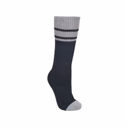 Trespass Mens Hitched Two Tone Anti Blister Hiking Boot Socks (2 Pairs) - 4/7 UK, Black/Grey Marl