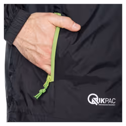 Trespass Adults Unisex Qikpac Packaway Waterproof Jacket - XS, Black