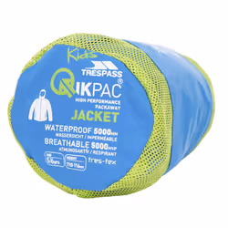 Trespass Childrens/Kids Qikpac Waterproof Packaway Jacket - 2/3 Years, Cobalt