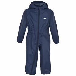 Trespass Babies Button Waterproof Rain Suit - 18/24 Months, Navy Blue