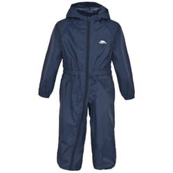 Trespass Babies Button Waterproof Rain Suit - 6/12 Months, Navy Blue