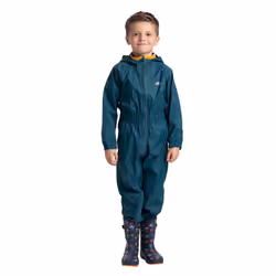 Trespass Babies Button Waterproof Rain Suit - 6/12 Months, Navy Blue
