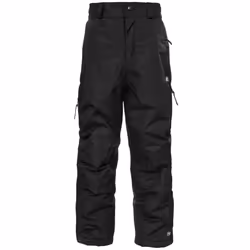 Trespass Kids Unisex Marvelous Ski Pants With Detachable Braces - 2/3 Years, Black