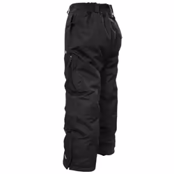 Trespass Kids Unisex Marvelous Ski Pants With Detachable Braces - 2/3 Years, Black