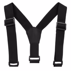 Trespass Kids Unisex Marvelous Ski Pants With Detachable Braces - 2/3 Years, Black
