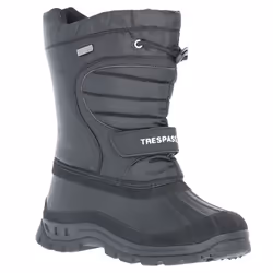 Trespass Kids Unisex Dodo Water Resistant Snow Boots - 1 Youth UK, Black