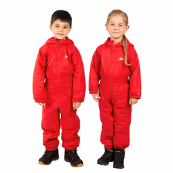 Trespass Kids Unisex Dripdrop Padded Waterproof Rain Suit - 2/3 Years, Signal Red