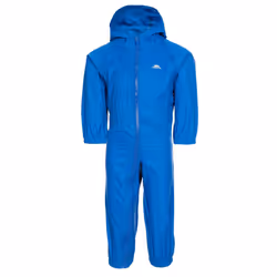 Trespass Kids Unisex Dripdrop Padded Waterproof Rain Suit - 3/4 Years, Cobalt