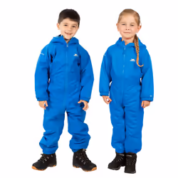 Trespass Kids Unisex Dripdrop Padded Waterproof Rain Suit - 3/4 Years, Cobalt