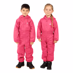 Trespass Kids Unisex Dripdrop Padded Waterproof Rain Suit - 3/4 Years, Gerbera