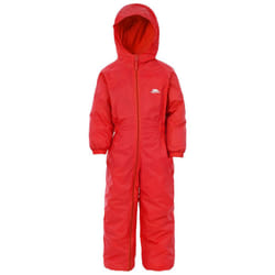 Trespass Kids Unisex Dripdrop Padded Waterproof Rain Suit - 3/4 Years, Signal Red
