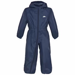 Trespass Kids Unisex Dripdrop Padded Waterproof Rain Suit - 5/6 Years, Navy Blue