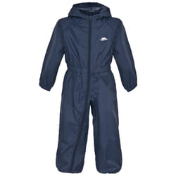 Trespass Kids Unisex Dripdrop Padded Waterproof Rain Suit - 5/6 Years, Navy Blue