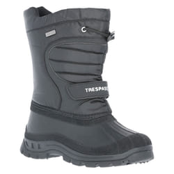 Trespass Youths Unisex Dodo Winter Snow Boots - 7 Youth UK, Black