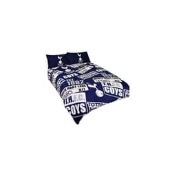 FC ChildrensKids Official Patch Football Crest Duvet Set Double NavyWhite