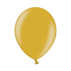 Belbal 5 Inch Balloons (Pack Of 100) - One Size, Metallic Gold