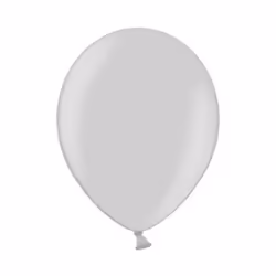 Belbal 5 Inch Balloons (Pack Of 100) - One Size, Metallic Silver