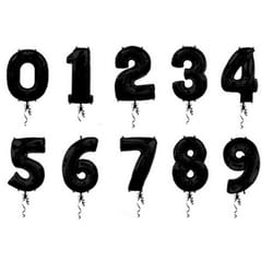 Amscan Black Supershape Number Balloons