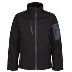 Regatta Standout Mens Arcola 3 Layer Softshell Jacket (Waterproof And Breathable) - L, Black / Seal Grey