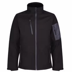 Regatta Standout Mens Arcola 3 Layer Softshell Jacket (Waterproof And Breathable) - XL, Black / Seal Grey