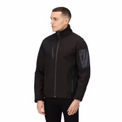 Regatta Standout Mens Arcola 3 Layer Softshell Jacket (Waterproof And Breathable) - XL, Black / Seal Grey