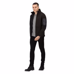 Regatta Standout Mens Arcola 3 Layer Softshell Jacket (Waterproof And Breathable) - XL, Black / Seal Grey