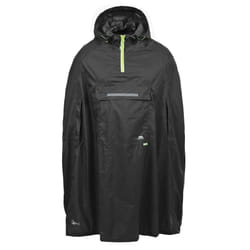Trespass Qikpac Unisex Hooded Waterproof Packaway Poncho - S, Black