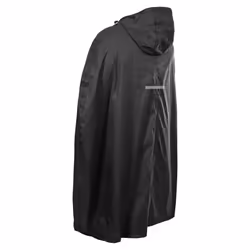 Trespass Qikpac Unisex Hooded Waterproof Packaway Poncho - S, Black