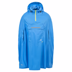 Trespass Qikpac Unisex Hooded Waterproof Packaway Poncho - S, Cobalt