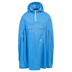 Trespass Qikpac Unisex Hooded Waterproof Packaway Poncho - S, Cobalt