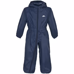 Trespass Childrens/Kids Button Waterproof Rain Suit - 9/10 Years, Navy Blue