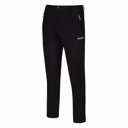 Regatta Great Outdoors Mens Adventure Tech Geo II Wind Resistant Long Leg Softshell Trousers - 44, Black