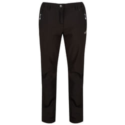 Regatta Great Outdoors Womens/Ladies Geo Softshell II Regular Leg Trousers - 16, Black