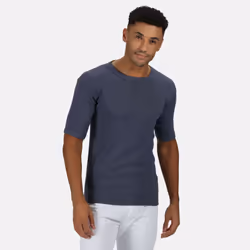 Regatta Mens Thermal Underwear Short Sleeve Vest / T-Shirt - S, Denim Blue