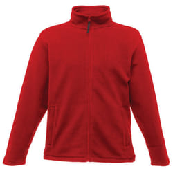 Regatta Mens Plain Micro Fleece Full Zip Jacket (Layer Lite) - M, Classic Red