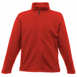 Regatta Mens Plain Micro Fleece Full Zip Jacket (Layer Lite) - XL, Classic Red