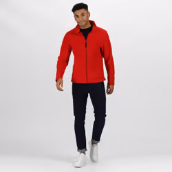 Regatta Mens Plain Micro Fleece Full Zip Jacket (Layer Lite) - XL, Classic Red